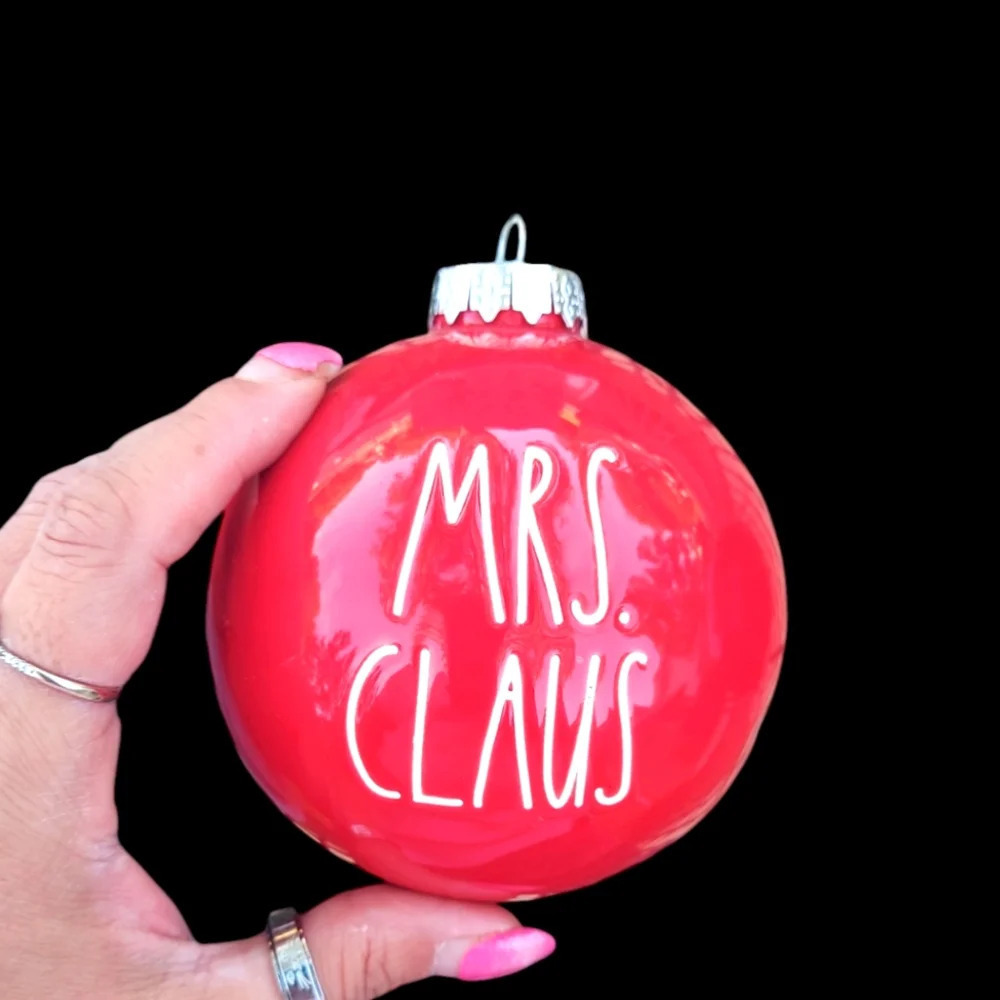 Rae Dunn Mrs. Claus Ornament